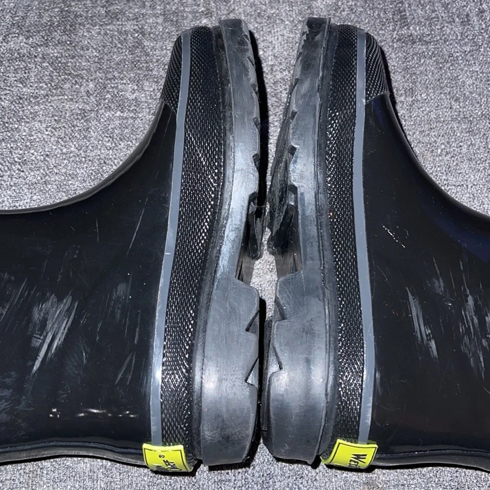 Fire chief Style Western Chief Black Little Kid Rain Boots sz 12